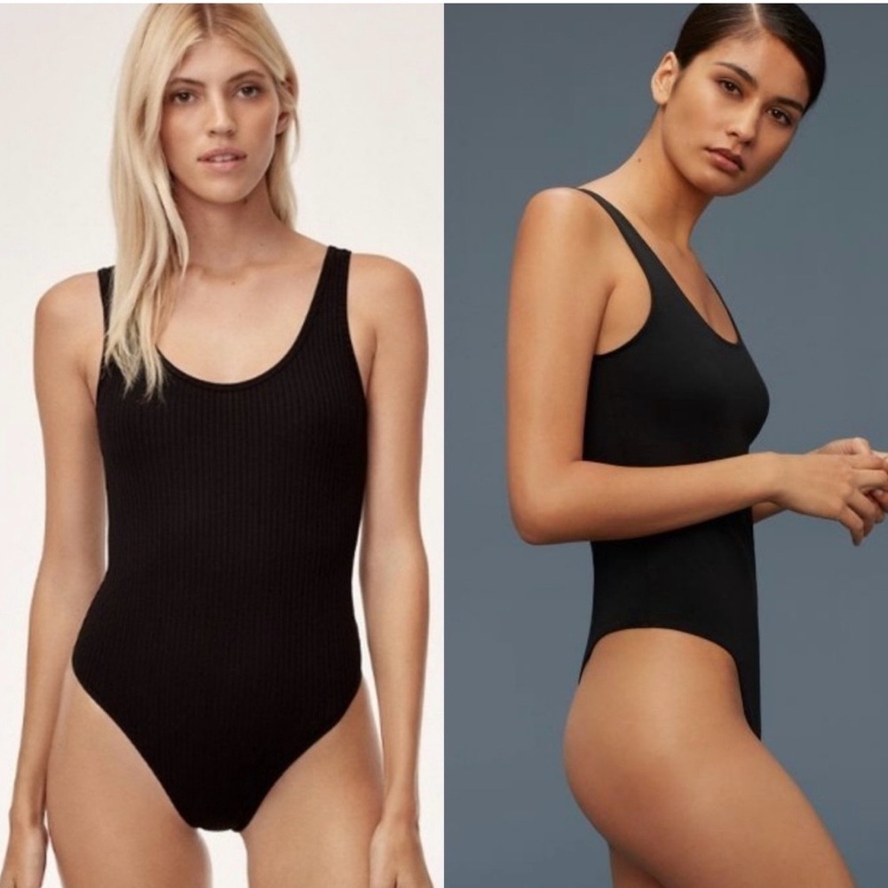 Wilfred Black Ribbed Bodysuit